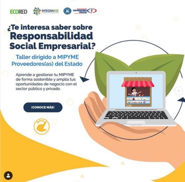 Compras y Contrataciones Públicas en alianza con ECORED realizan capacitación virtual a Mipymes Proveedoras del Estado sobre gestión sostenible post COVID-19
