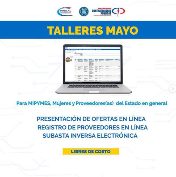 Participa en nuestros talleres en el mes de mayo!