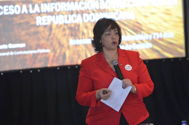 Discurso de Yokasta Guzmán en seminario internacional sobre Compras Abiertas