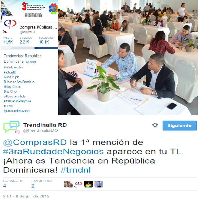 Tercera Rueda de Negocios del Mercado Público.