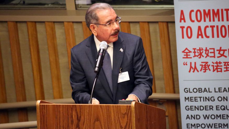 El presidente Danilo Medina en la ONU.