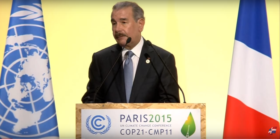 Discurso Presidente Medina en vigésimo primera Conferencia Internacional de Cambio Climático