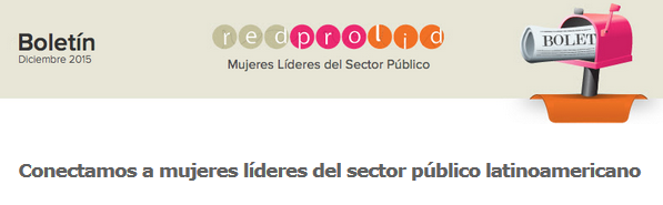 Boletín sobre mujeres lideres del sector público