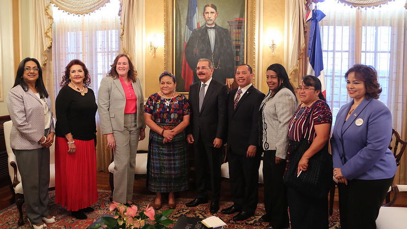 Presidente Danilo Medina se reúne con Rigoberta Menchu