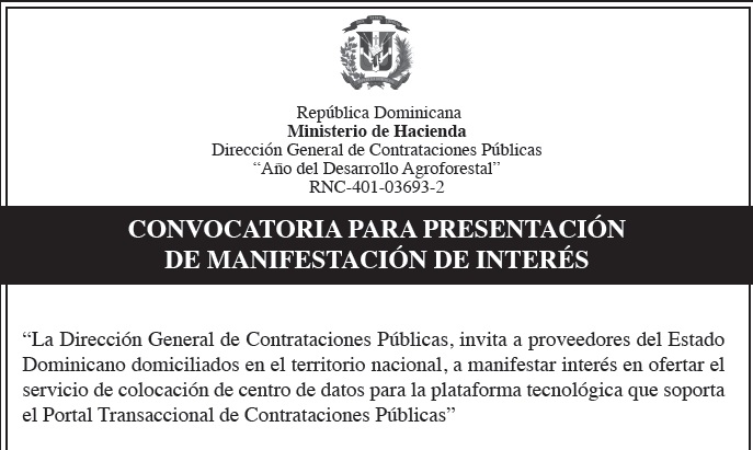 Convocatoria para Presentación de Interés