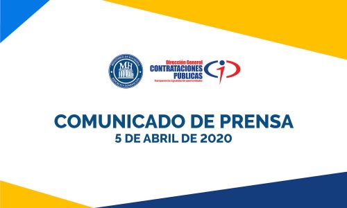 Portada comunicado de prensa 05-04-2020