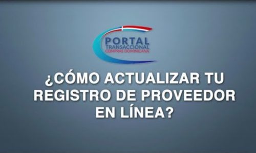 ¿Cómo actualizar tu registro de proveedor en línea?