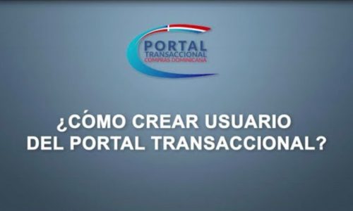 ¿Cómo crear usuario del portal transaccional?