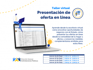 “Presentación de Ofertas en línea” @ Virtual