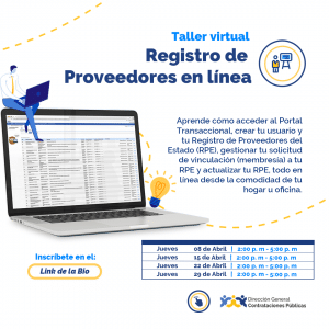“Registro de Proveedores en línea” @ Direccion General de Contrataciones Publicas