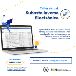 “Subasta Inversa Electrónica para Proveedores” @ Direccion General de Contrataciones Publicas