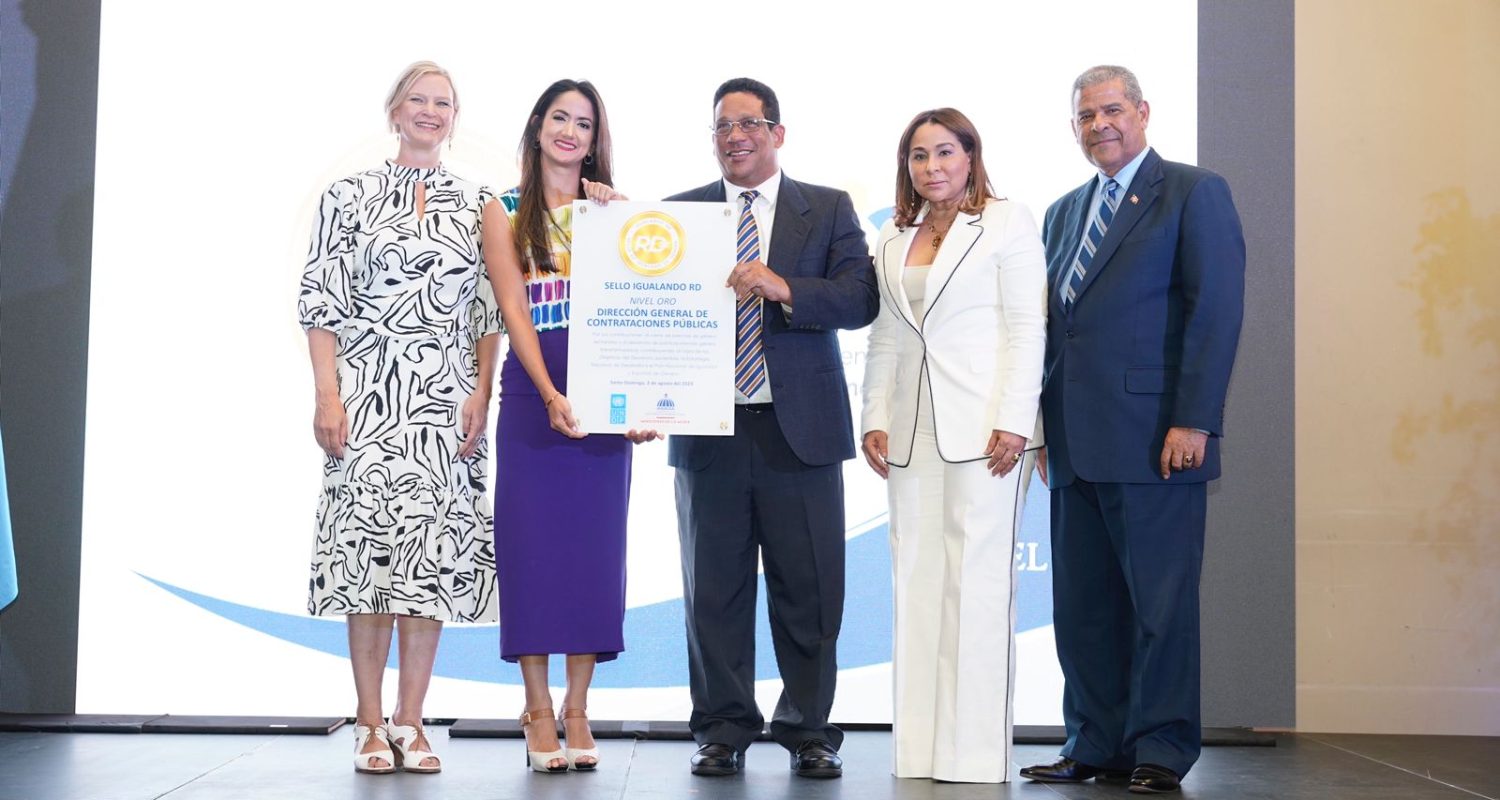 La DGCP obtuvo sello de oro Igualando RD para el sector público