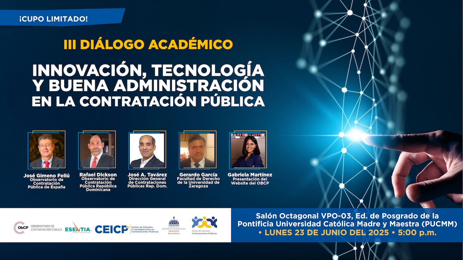 III DIÁLOGO ACADÉMICO: Innovación, tecnología y buena administración en la contratación pública