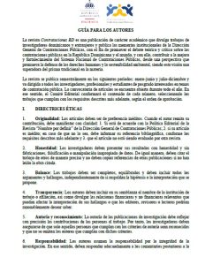 Guía para los autores de la Revista Contrataciones RD