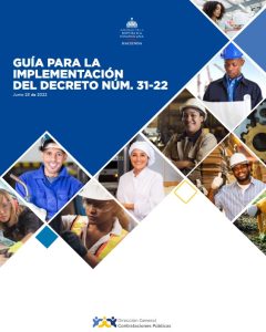 Portada de la Guía para la implementación del Decreto Núm. 31-22